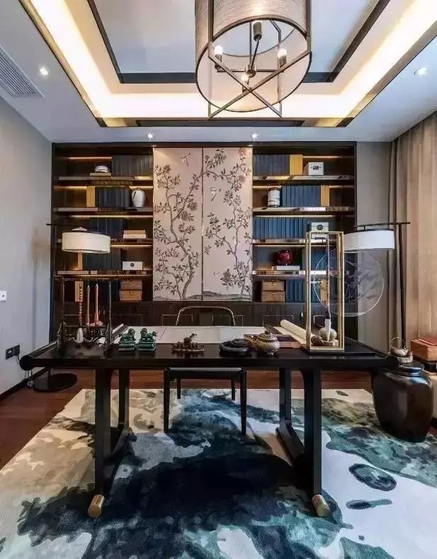 新中式書房，將中式的風雅意境融入現(xiàn)代建筑空間