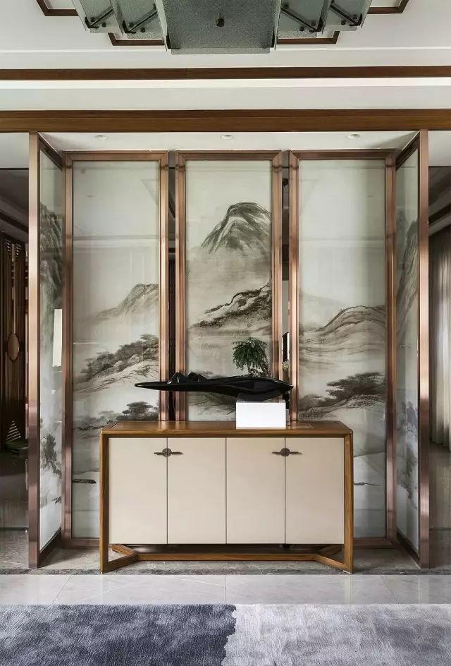 新中式玄關(guān)，推開門就讓人驚艷到心！