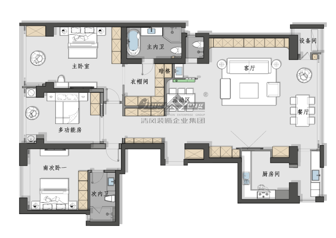 賞·析|236㎡現(xiàn)代簡約，歸心之居太好住啦！